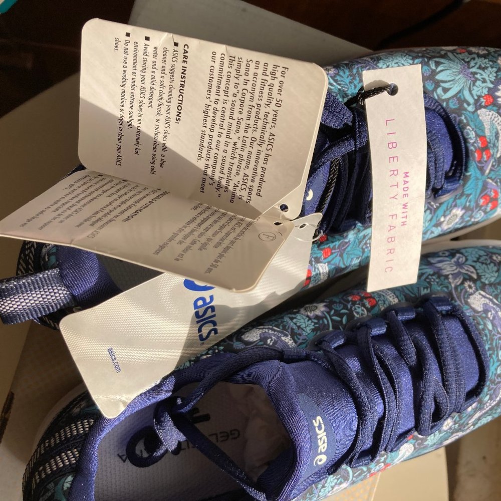 ASICS (rare) GEL FIT SANA SE blue, slip on sneakers size 7 - Picture 8 of 9